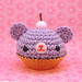 Amigurumi Purple and Pink cupcake bear