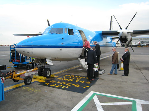The plane that flew me from Heathrow to Rotterdam