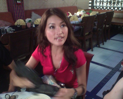 Amber Chia after make-up!