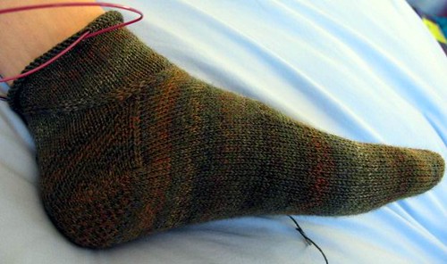 Partial sock 2, view 2
