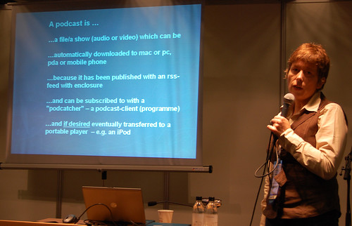 Karin Høgh talked about usability in podcasting
