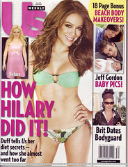 Hilary Duff featured in US weekly magazine