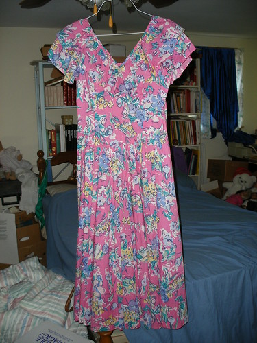 Full-length of the Laura Ashley dress
