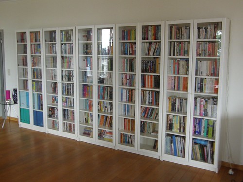 Brussels bookshelves