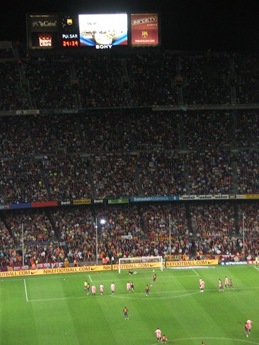 Lionel Messi scores a penalty