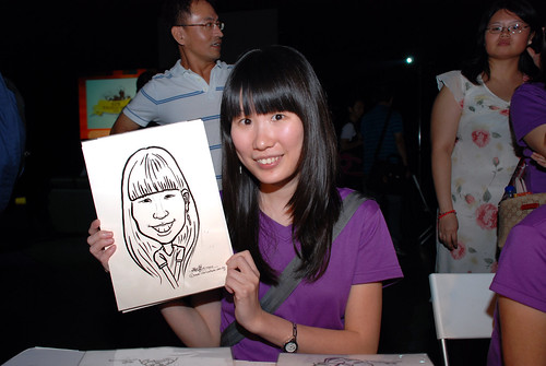 caricature live sketching for SDN First Anniversary Bash - 2