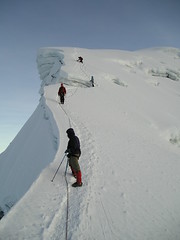 Descending Nevado Vallunaraju
