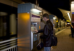 Buying a ticket for the Phoenix light rail