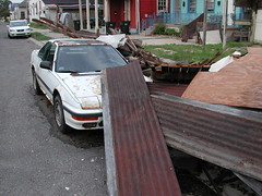 Car Under Debris