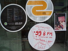 Posters of Zadar snova festival and 99.8 FM Festivalski radio