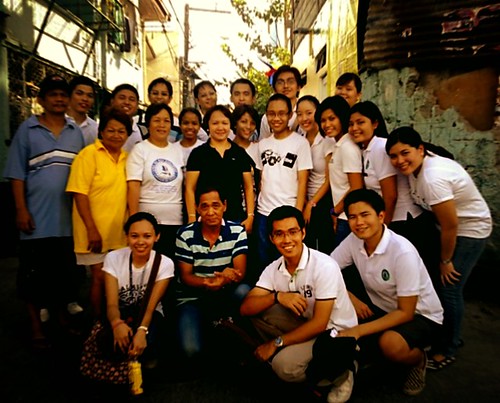 With the Barangay Captain and the Health Workers