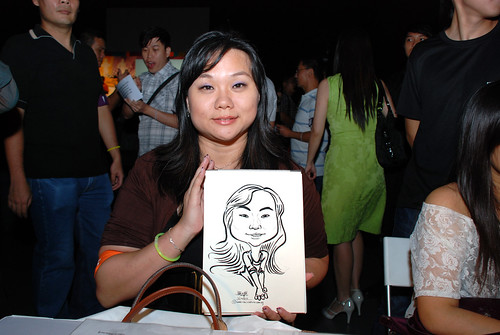 caricature live sketching for SDN First Anniversary Bash - 7