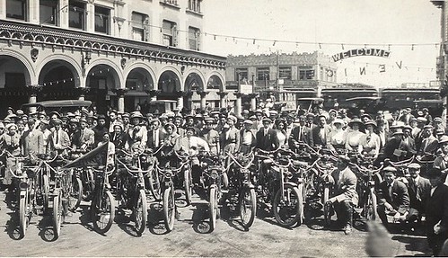 Motorcycles at Venice Beach California