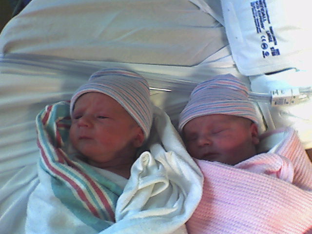 Brady and Peyton, born Sept. 20, 2007