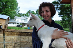 Karla and baby goat