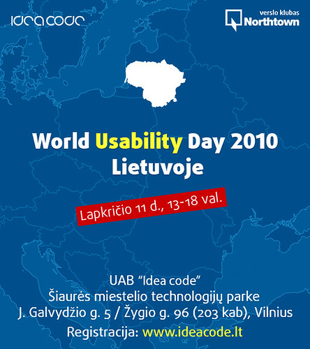 World Usability Day 2010 Lietuvoje - lapkričio 11d.
