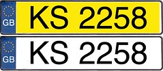 EU License Plate Sample
