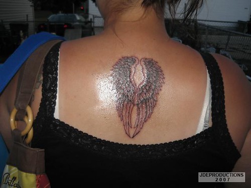 angle wings tattoo. angel wings tattoo (4) by jde-