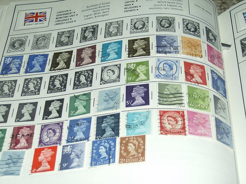 stamp collecting album