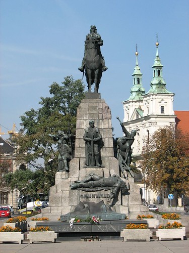 Kraków. Pomnik Grunwaldzki, proj. Antoni Wiwulski [foto: Flickr/Massao 2007]