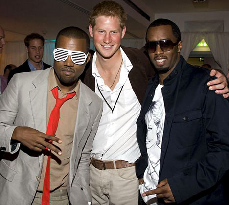 P. Diddy, Harry et Kanye West