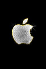 Apple bling iPhone wallpaper