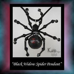 Black Widow Spider Pendant