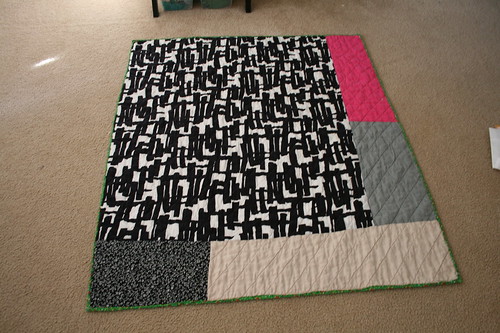 Back of Hot Pink Quilt