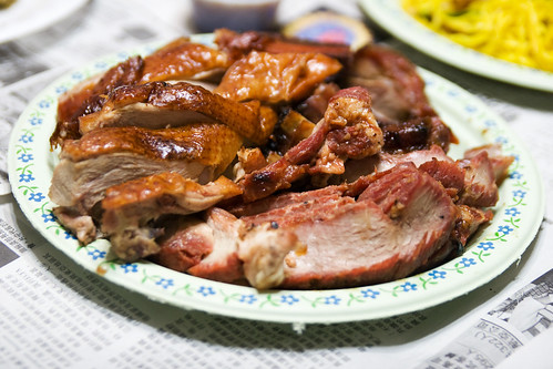 roast duck and pork