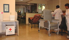 the blood donation room