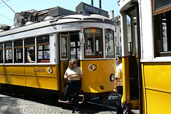 beautiful old yellow trams !