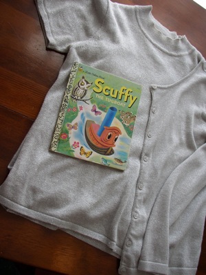 Sweater set and book