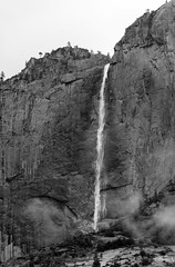 Upper Yosemite Falls (B&W)