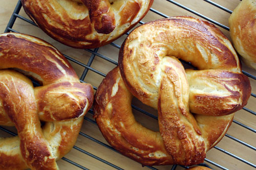 homemade pretzels.