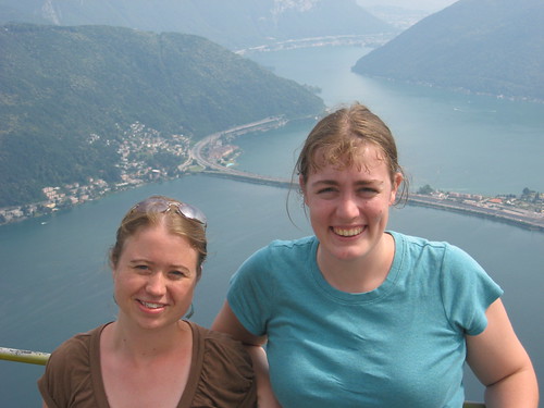 On top of Monte San Salvatore (looking from Switzerland into Italy)