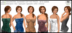 [MG fashion] Geometric summer top - FAT PACK