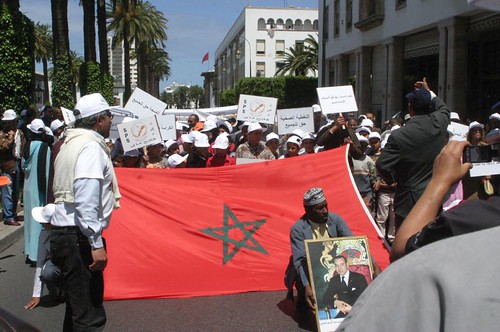 Manifestacion en Marruecos