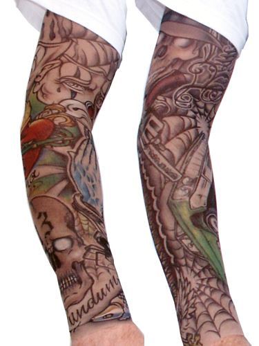 Then try the new tattoo sleeves made of transparent spandex and 