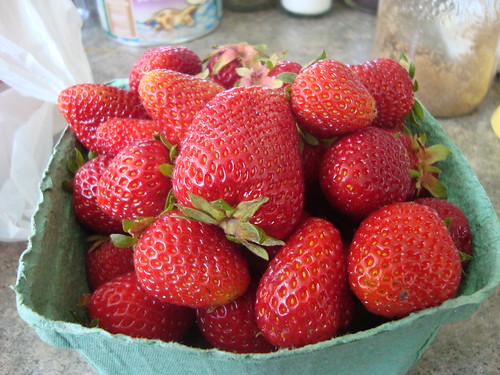 local strawberries!!!! yum!