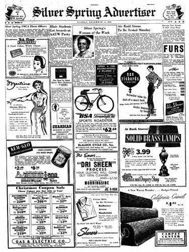 Silver Spring Advertiser, Dec. 14, 1952