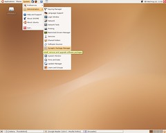 Ubuntu - Menu - Synaptic