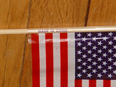 US Flag: Made in China