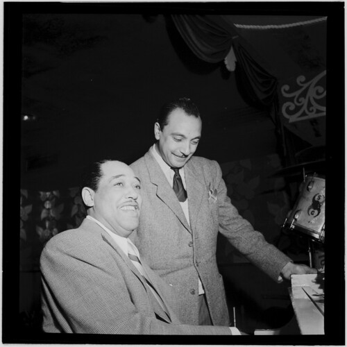 [Portrait of Django Reinhardt and Duke Ellington, Aquarium, New York, N.Y., ca. Nov. 1946] (LOC)
