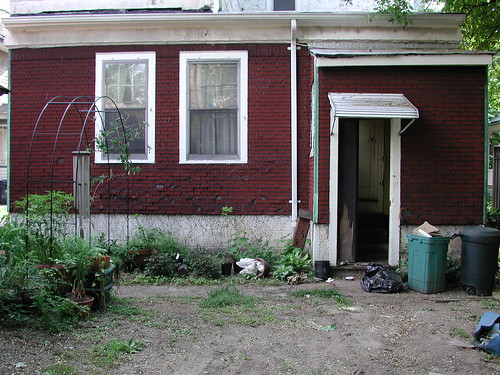 Backyard, view toward the house