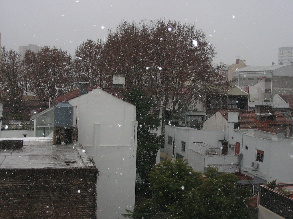 Nieve en Buenos Aires