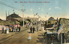 Coronado Tent City vintage postcard