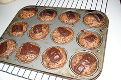 triple choc muffins,