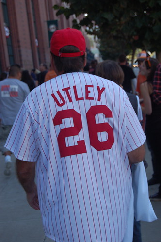 Giants v. Phillies: Utley Jersey