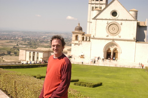 the Chef in front of the Basilica