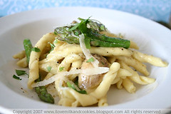 Three Cheese and Asparagus Umbricelli